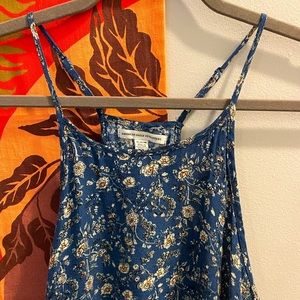 American Eagle - Blue Floral Tank - Size Medium